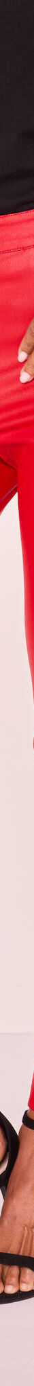 Pantalon fuselé enduit ultra stretch (rouge foncé) Pantalon fuselé enduit ultra stretch (rouge foncé)
